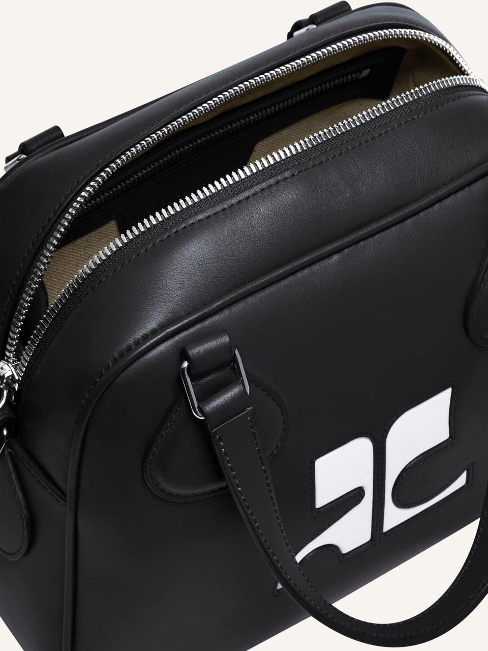 Courrèges MINI SAC BOWLING EN CUIR LISSE