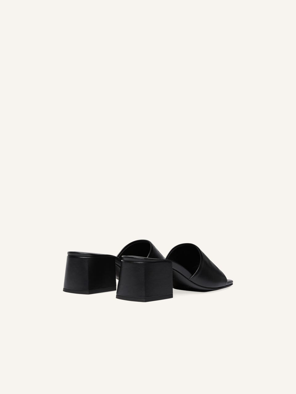 Courrèges MULES À TALON SHADOW EN CUIR
