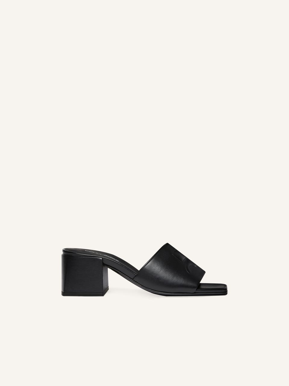 courrèges MULES À TALON SHADOW EN CUIR