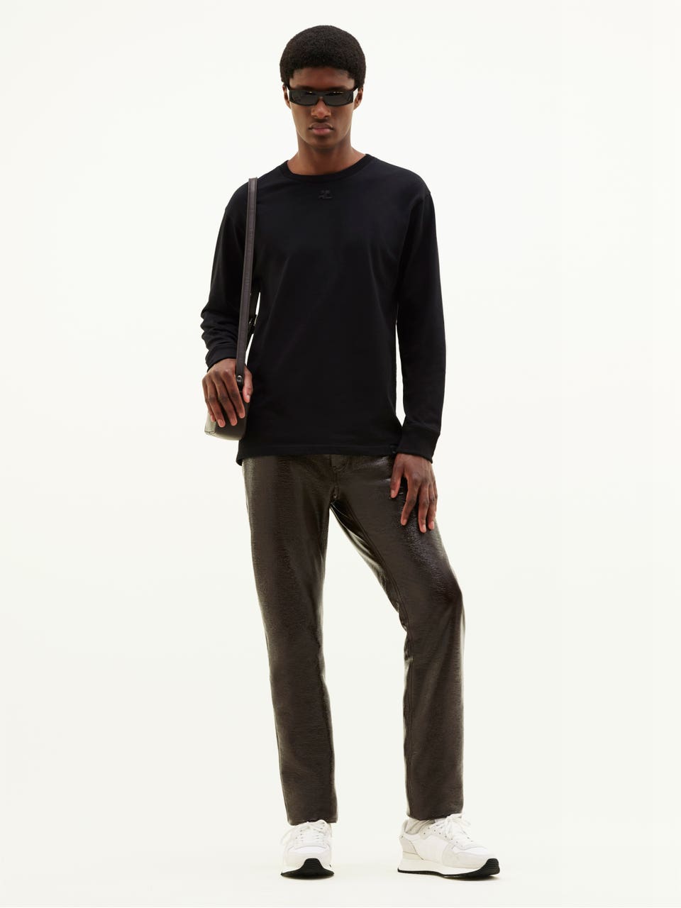 Courrèges PANTALON 5 POCHES EN VINYLE