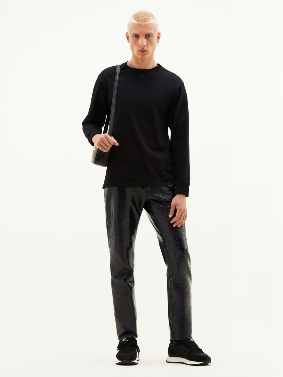 Courrèges PANTALON 5 POCHES EN VINYLE