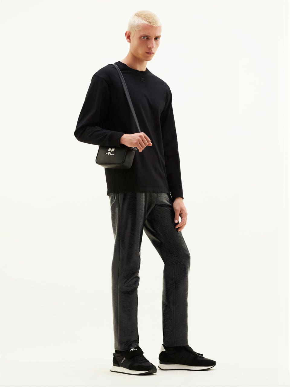 Courrèges PANTALON 5 POCHES EN VINYLE