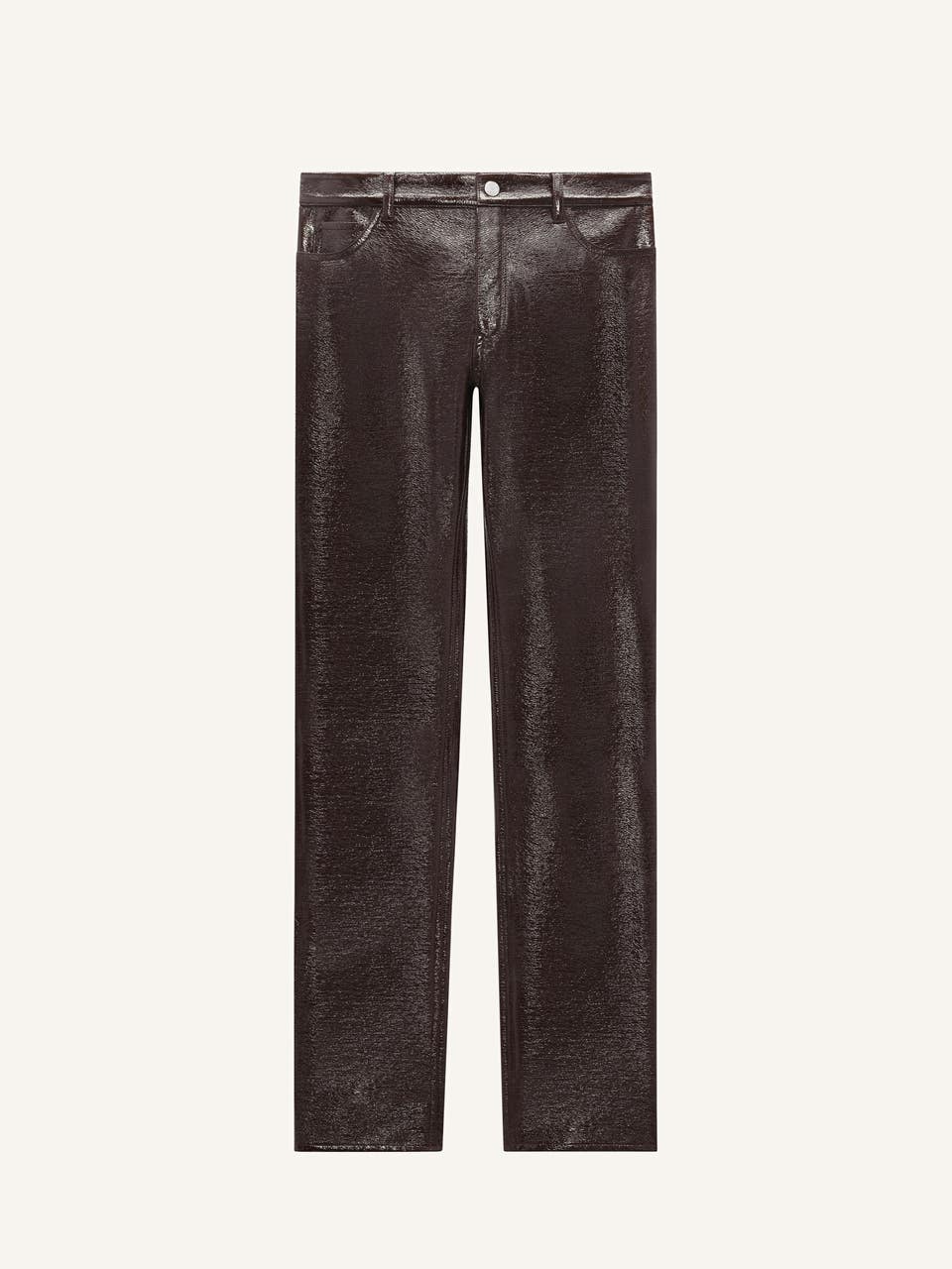 courrèges PANTALON 5 POCHES EN VINYLE