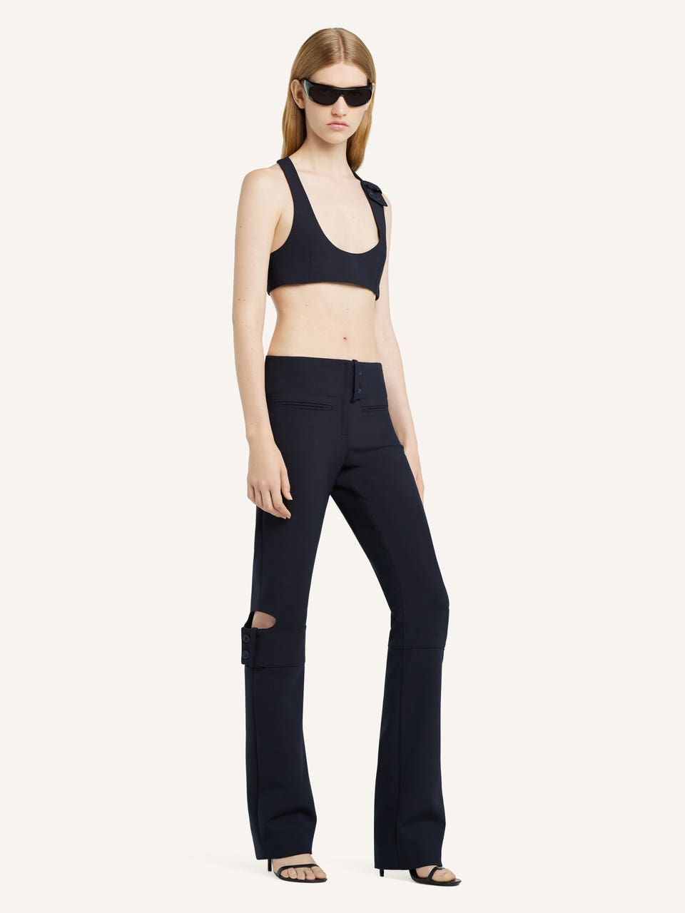 Courrèges PANTALON À BOUCLES