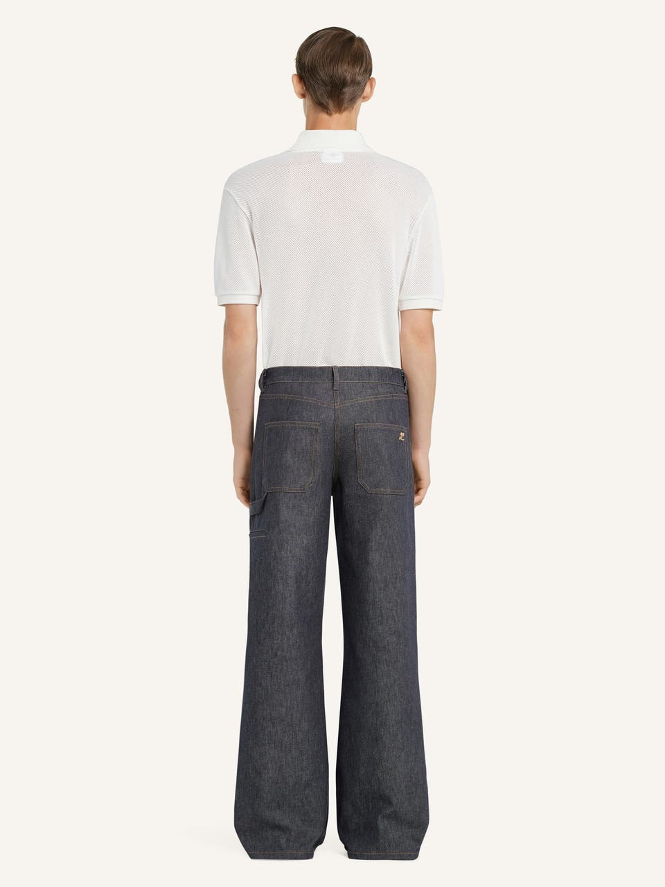 Courrèges PANTALON BAGGY HAMMER EN DENIM