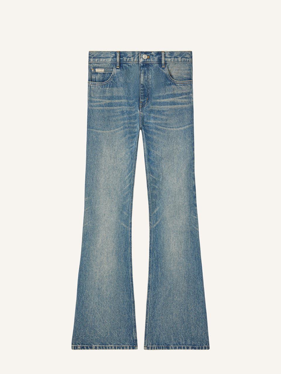 courrèges PANTALON BOOTCUT 5 POCHES EN DENIM