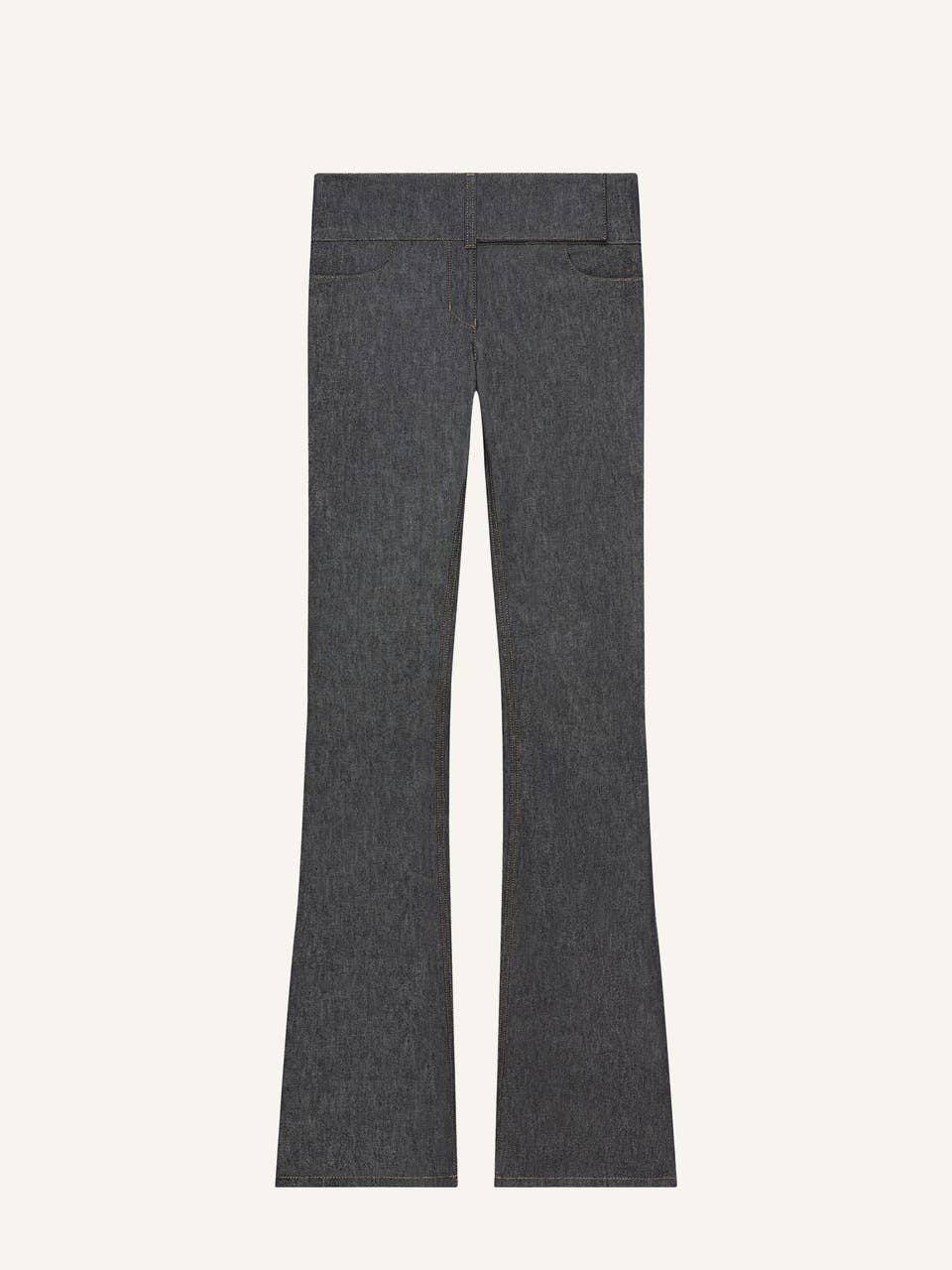 courrèges PANTALON BOOTCUT CEINTURÉ EN DENIM