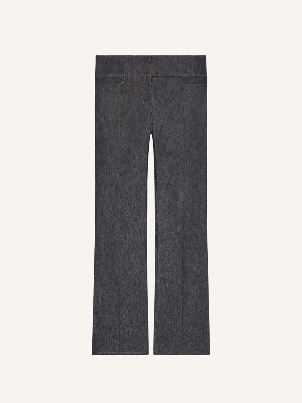 courrèges PANTALON BOOTCUT CEINTURÉ EN DENIM