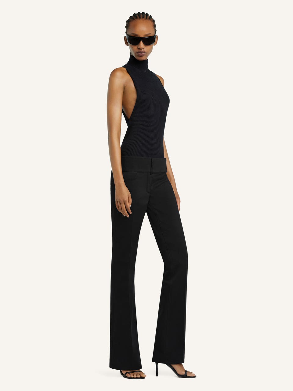 Courrèges PANTALON BOOTCUT CEINTURÉ