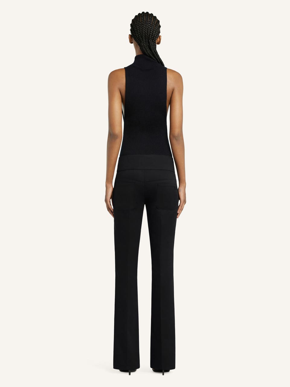 Courrèges PANTALON BOOTCUT CEINTURÉ