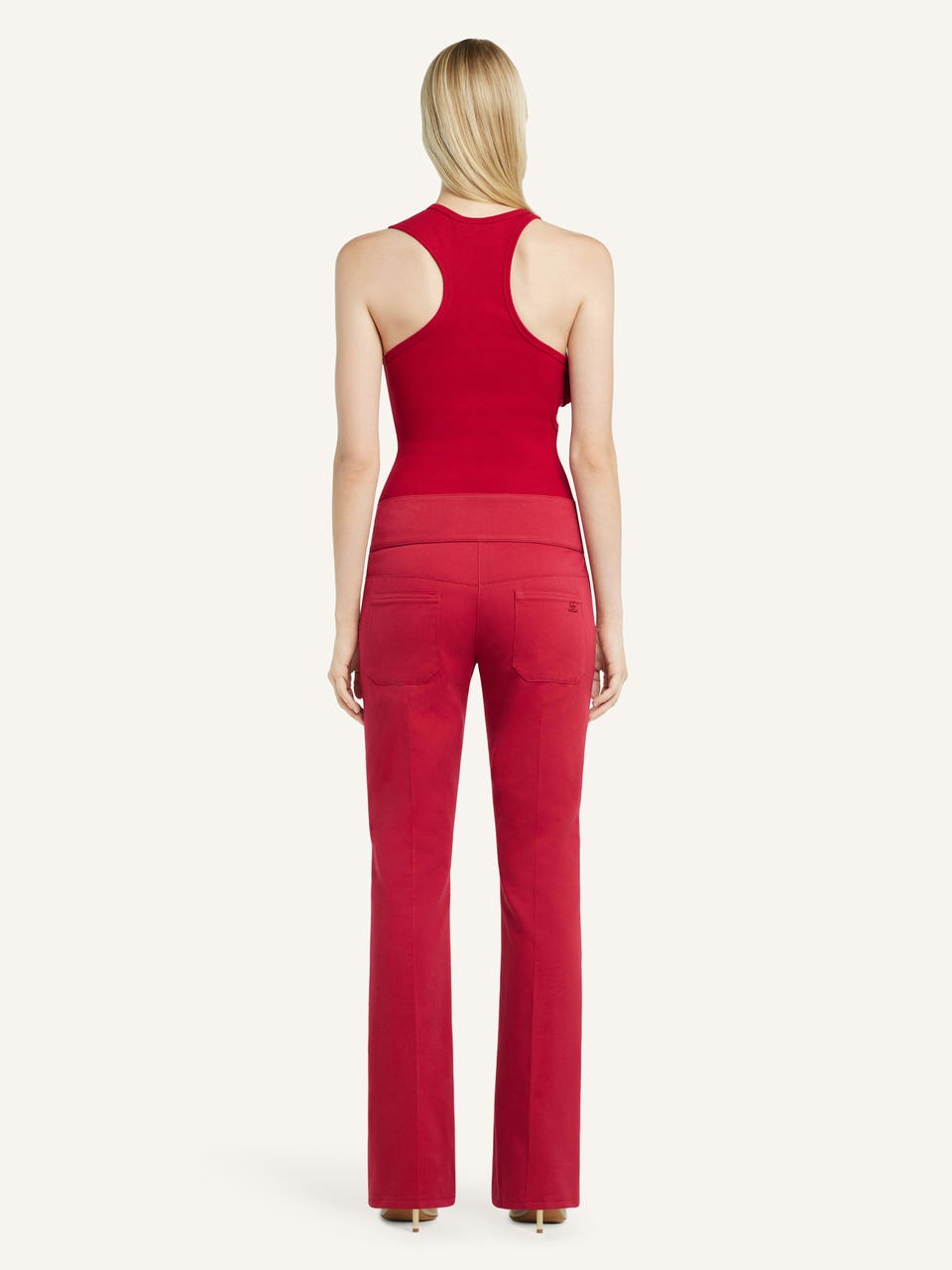 Courrèges PANTALON BOOTCUT CEINTURÉ