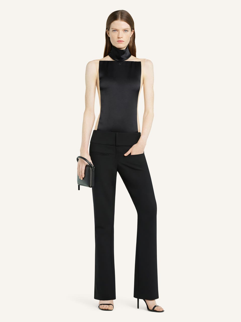 Courrèges PANTALON BOOTCUT CEINTURÉ