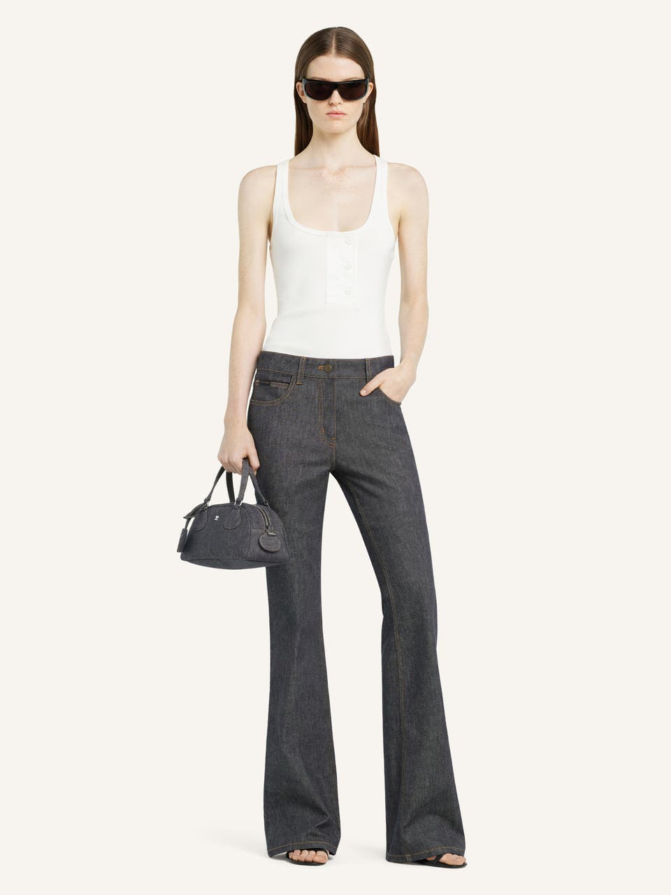 Courrèges PANTALON BOOTCUT EN DENIM