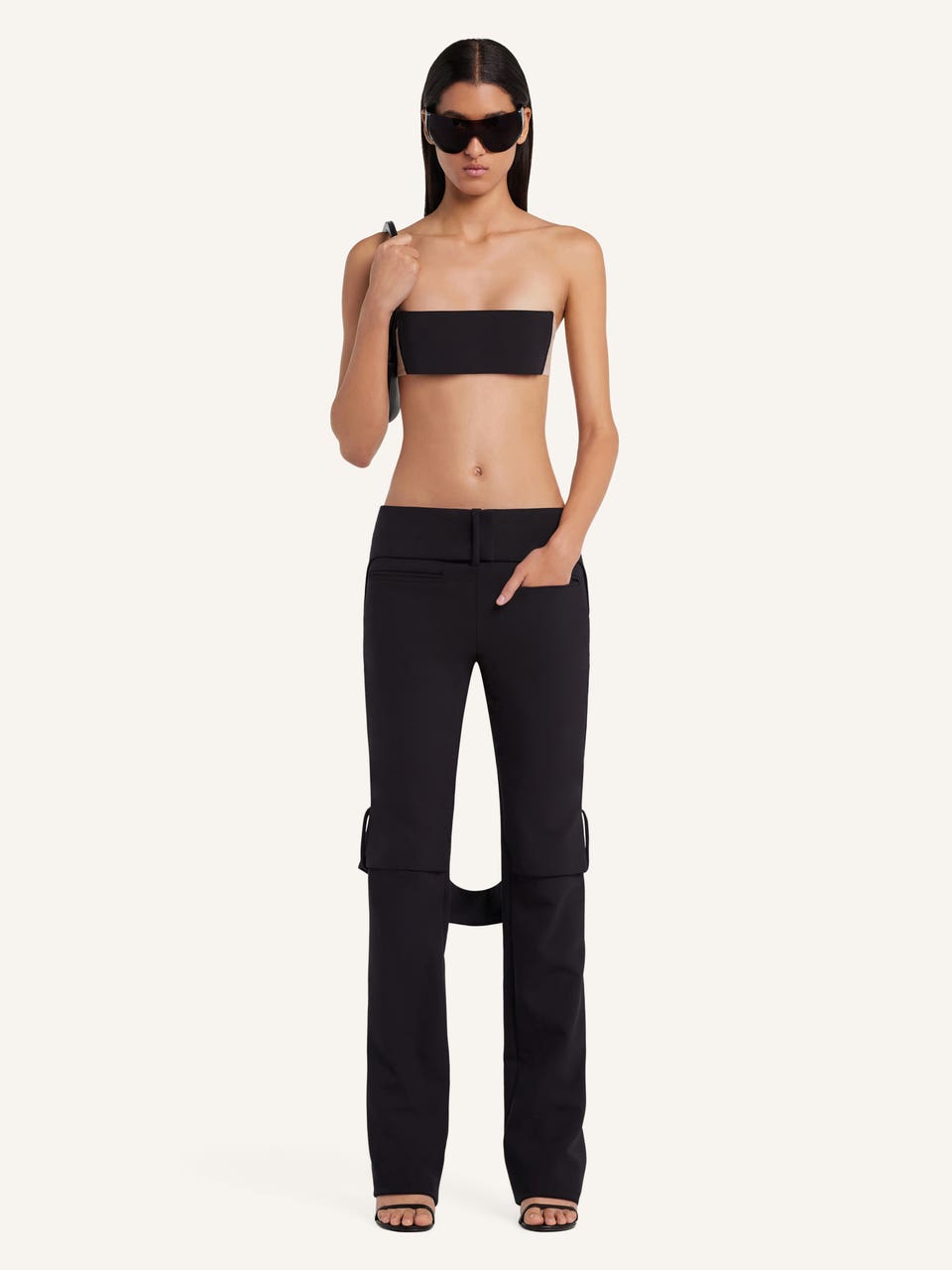 Courrèges PANTALON BOOTCUT STRAP