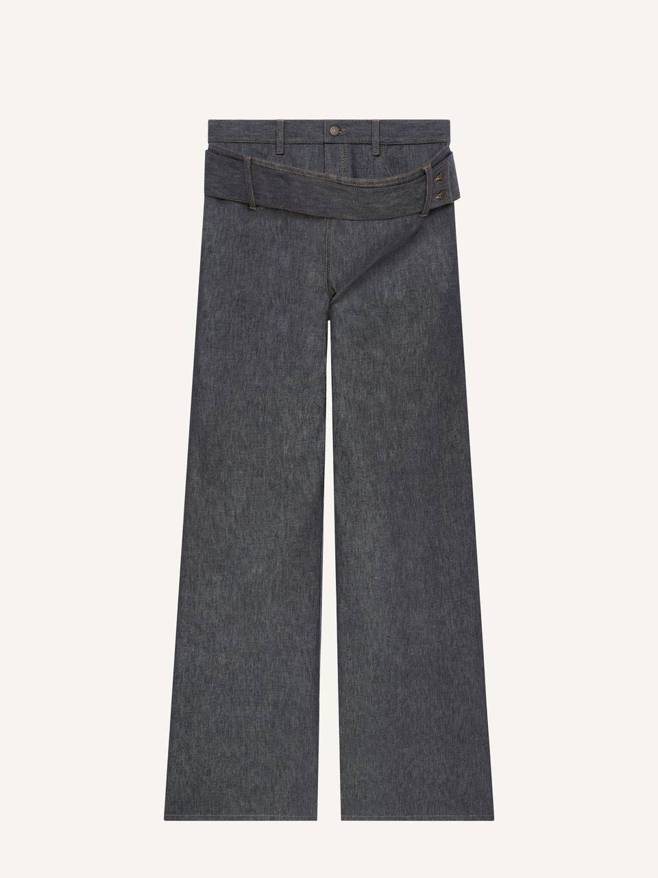 courrèges PANTALON CEINTURÉ BAGGY EN DENIM