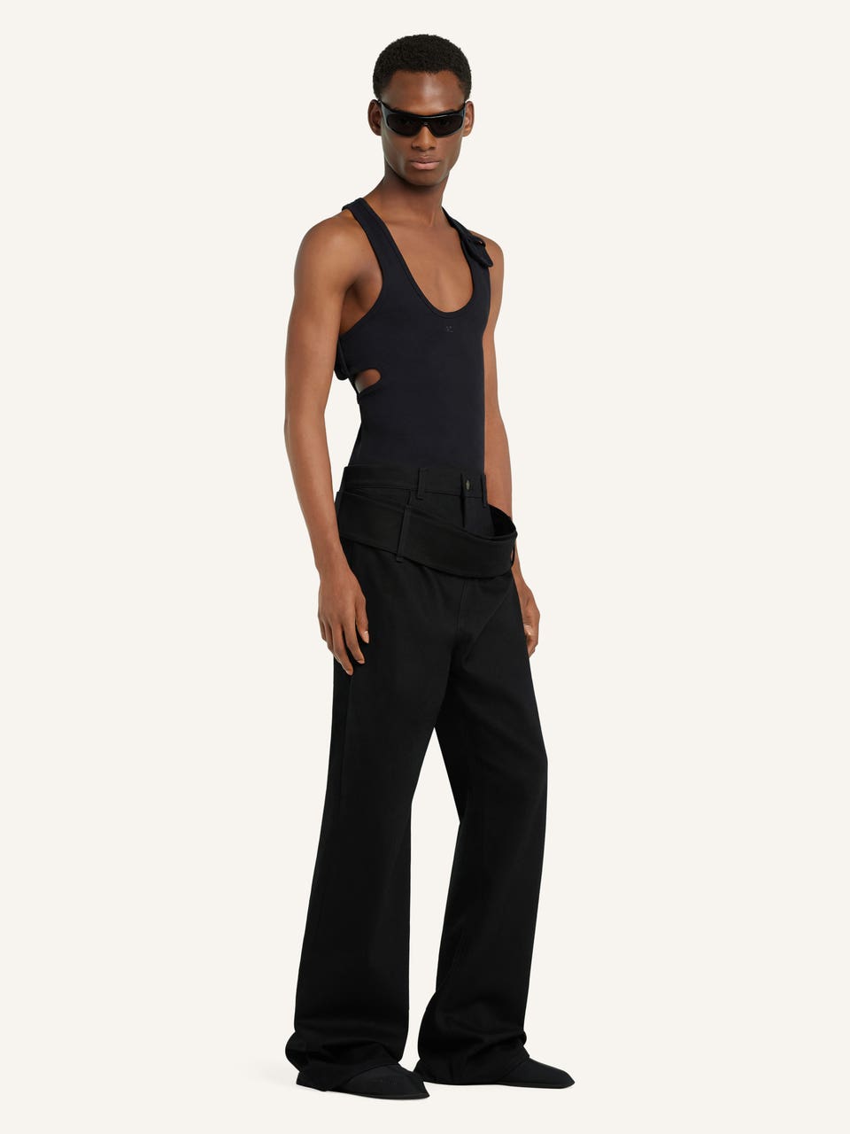 Courrèges PANTALON CEINTURÉ EN DENIM