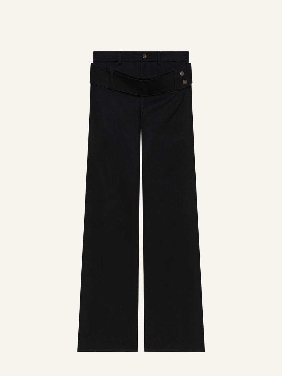 courrèges PANTALON EN DENIM CEINTURE DOUBLE
