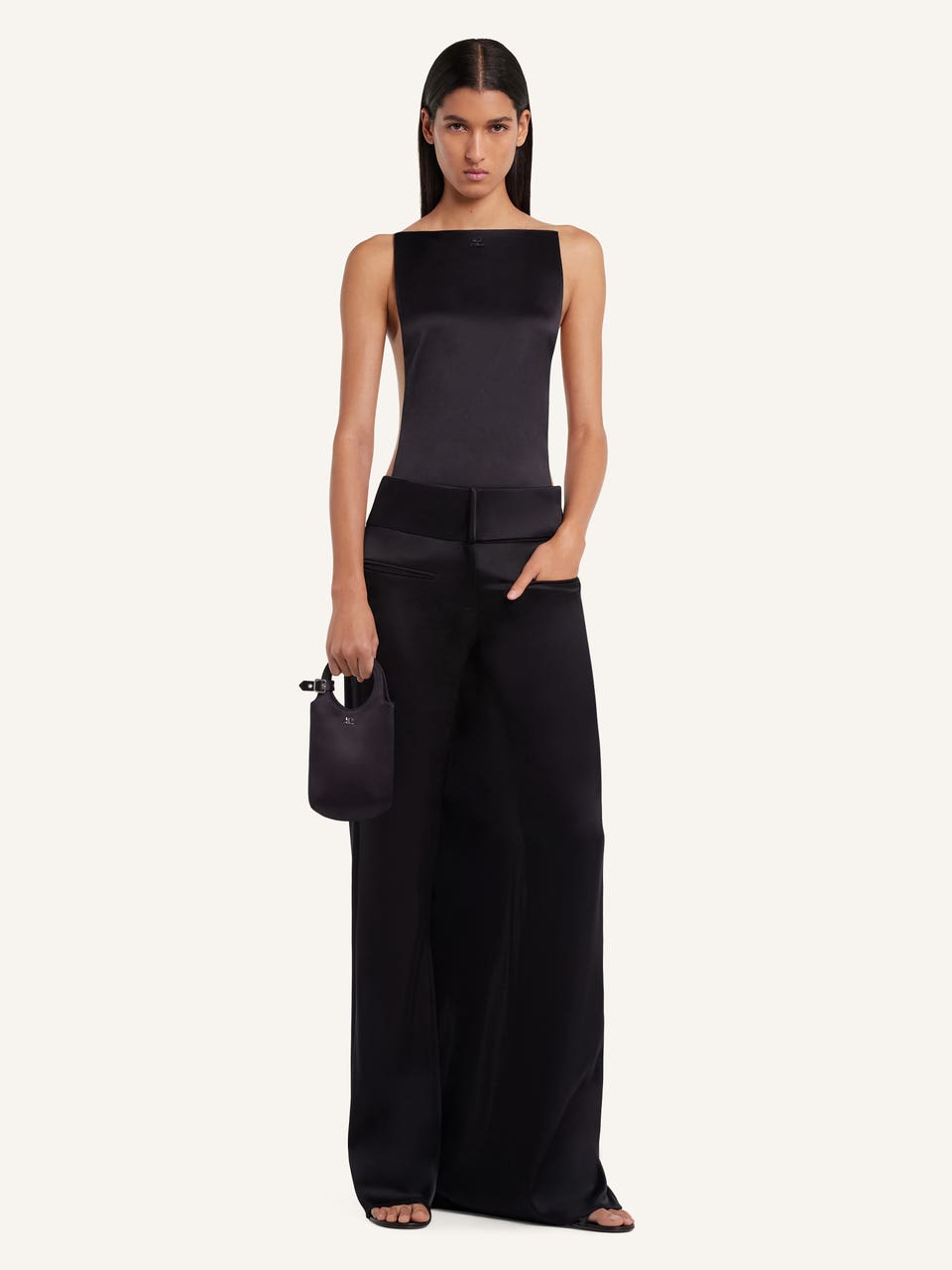 Courrèges PANTALON INFINI EN SATIN