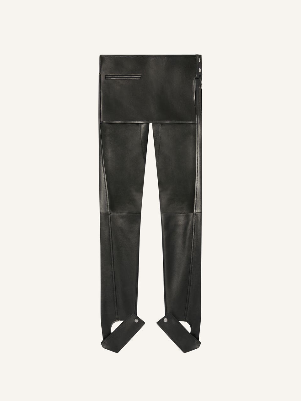 courrèges PANTALON SURJUPE SCUBA EN CUIR