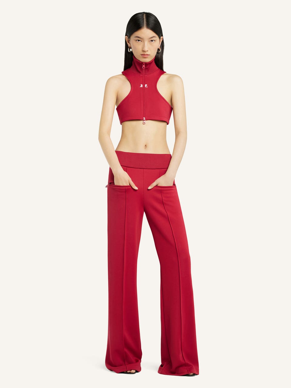 Courrèges PANTALON TRACKSUIT INTERLOCK