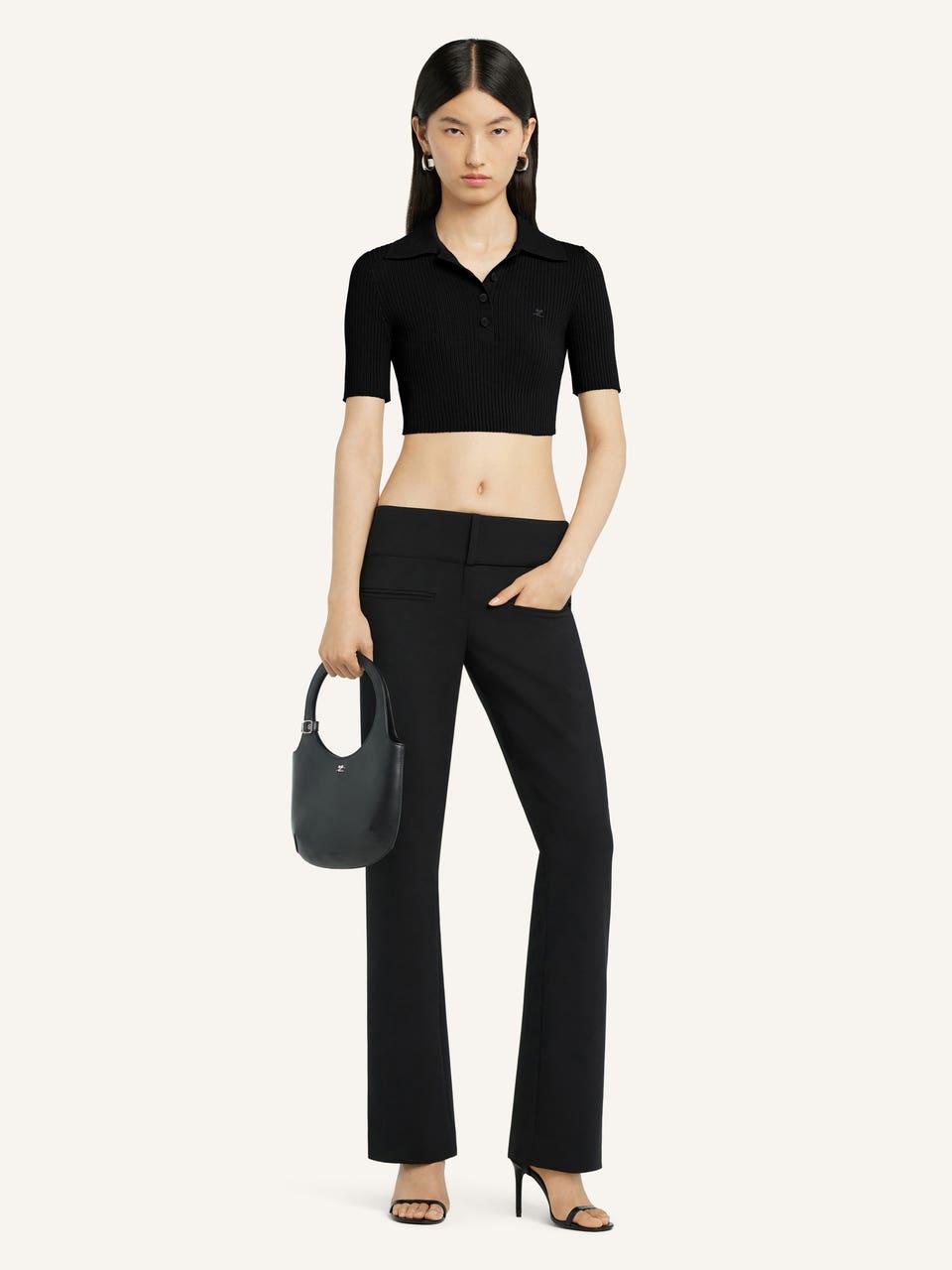 Courrèges POLO COURT EN MAILLE