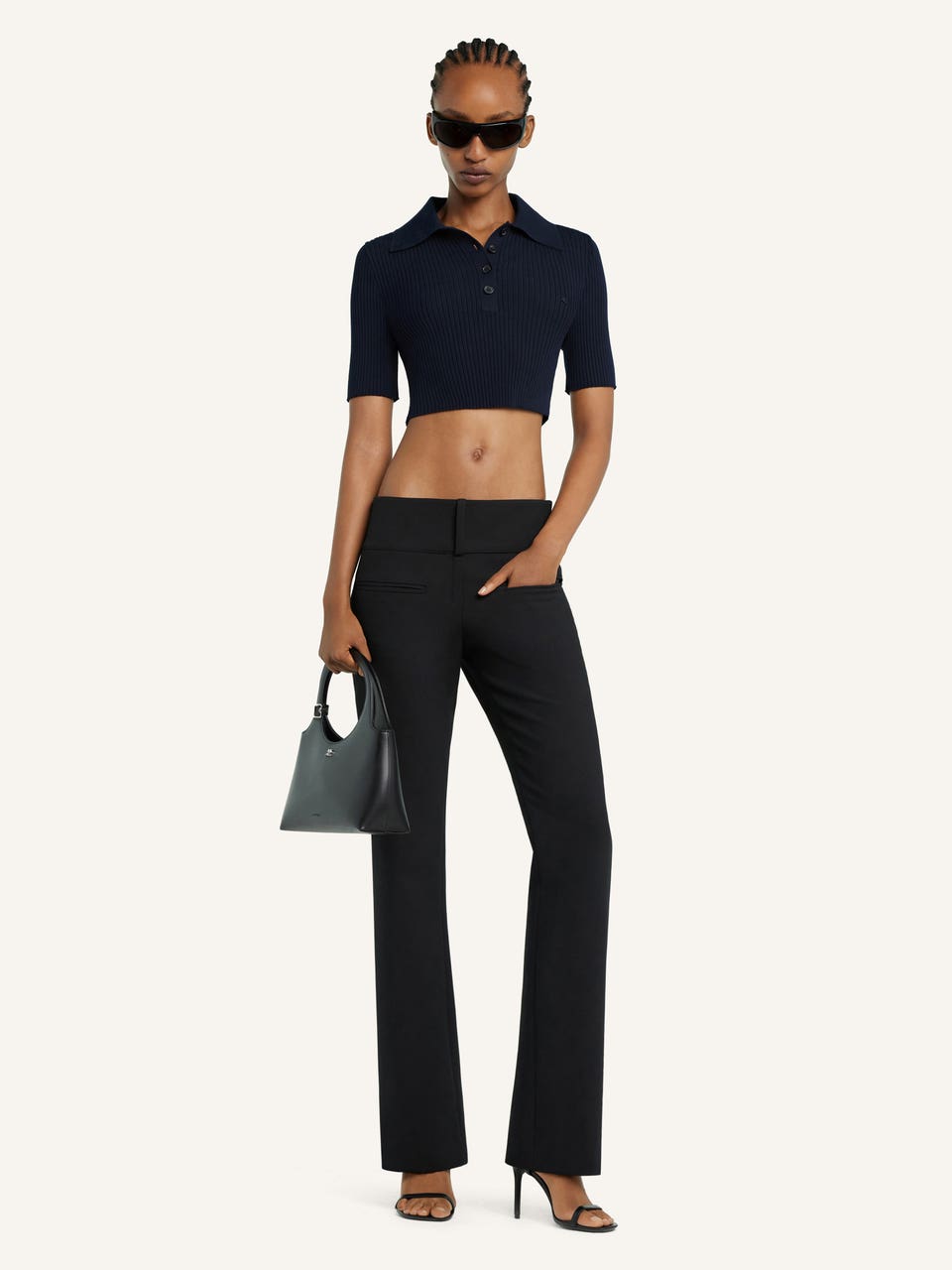 Courrèges POLO COURT EN MAILLE