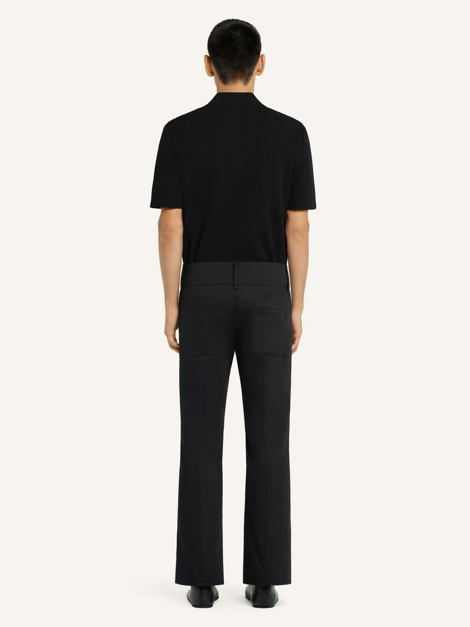 Courrèges POLO EN MAILLE CÔTELÉE