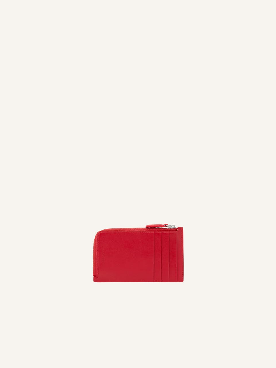 Courrèges PORTE CARTE ZIPPÉ EN CUIR