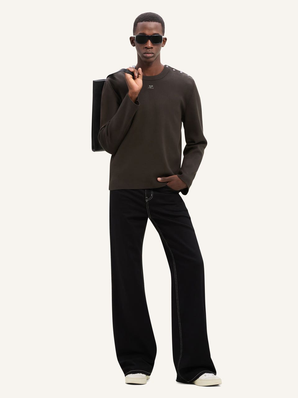 Courrèges PULL À BOUTONS-PRESSION