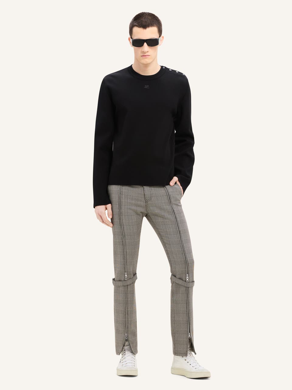 Courrèges PULL À BOUTONS-PRESSION