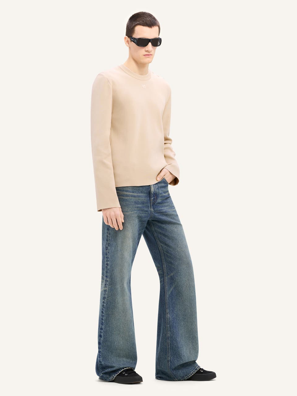 Courrèges PULL À BOUTONS-PRESSION