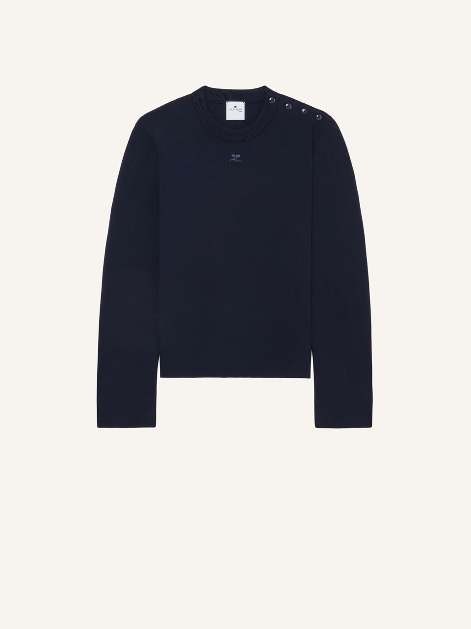 courrèges PULL À BOUTONS-PRESSION