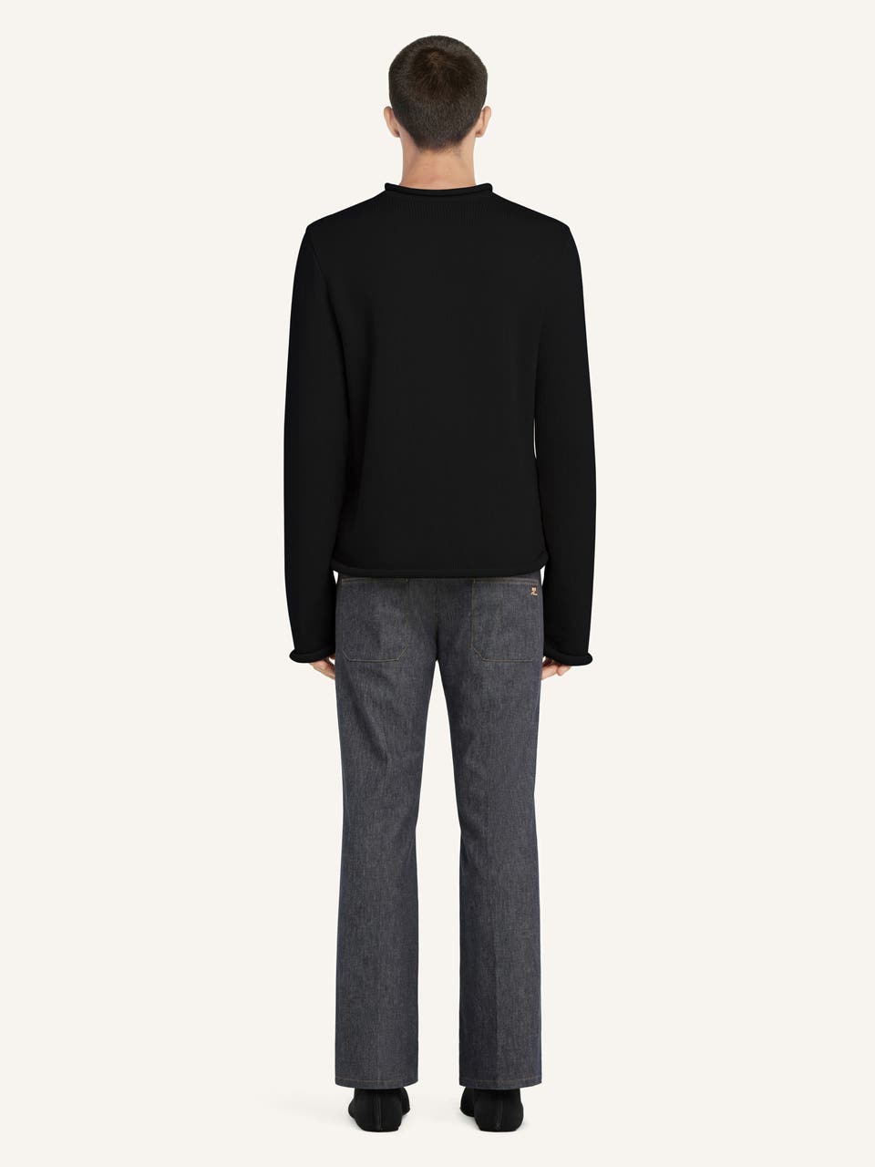 Courrèges PULL CÔTELÉ