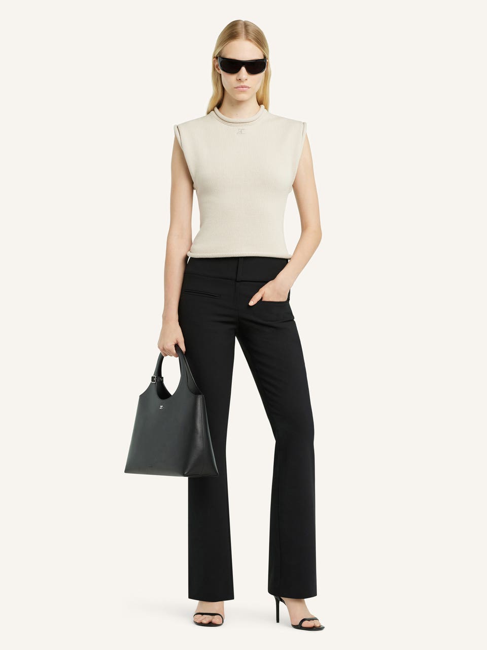 Courrèges PULL COURT SANS MANCHES