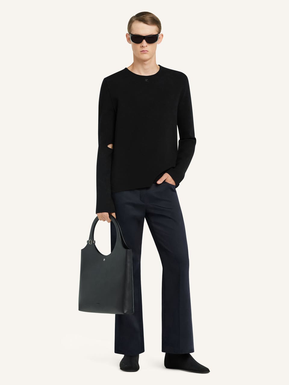 Courrèges PULL CUT-OUT EN MAILLE