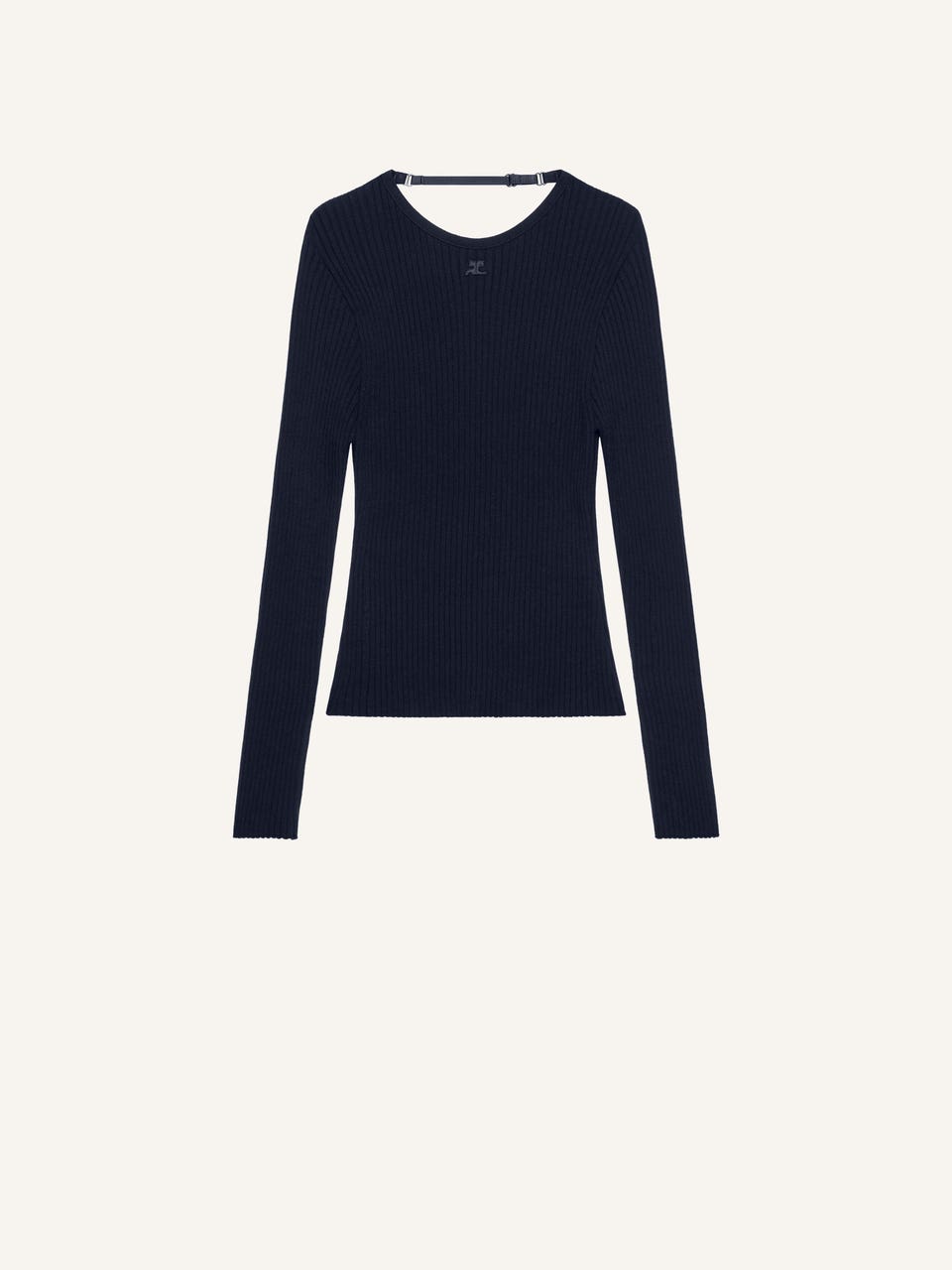 courrèges PULL EN MAILLE DÉTAIL LINGERIE