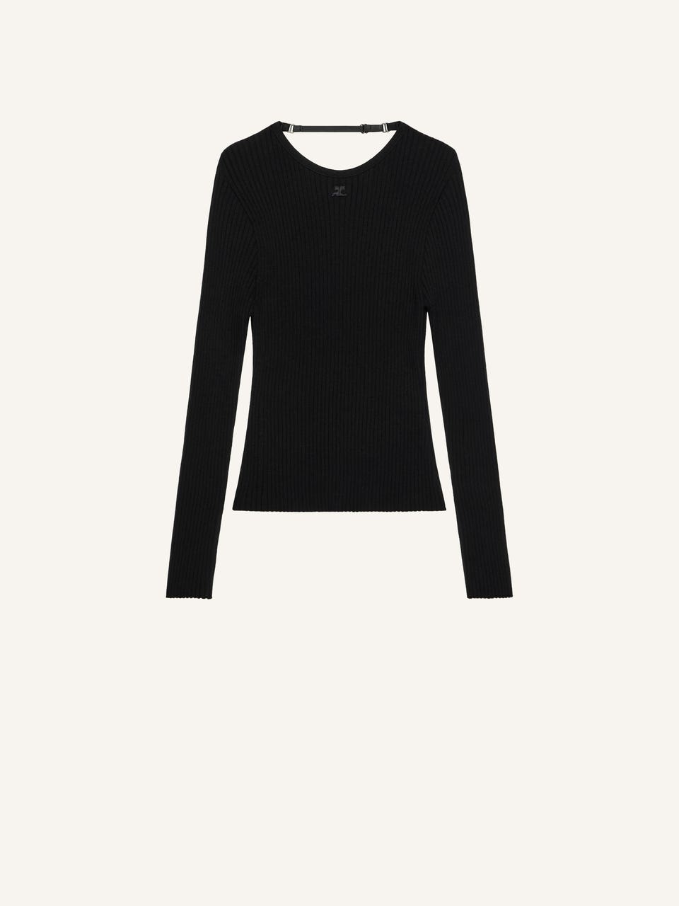 courrèges PULL EN MAILLE DÉTAIL LINGERIE