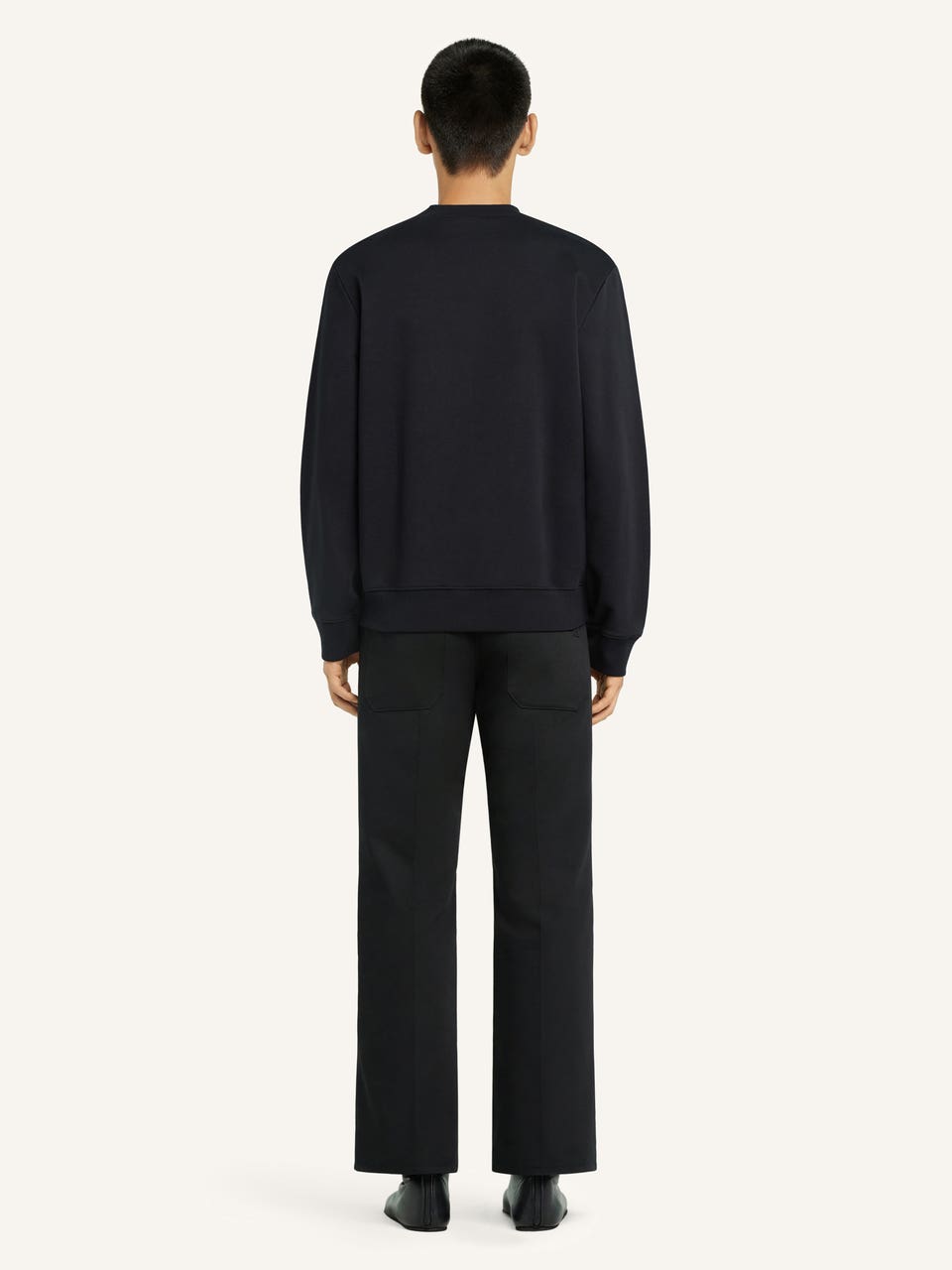 Courrèges PULL EN MOLLETON BOUTONNÉ À L'ÉPAULE