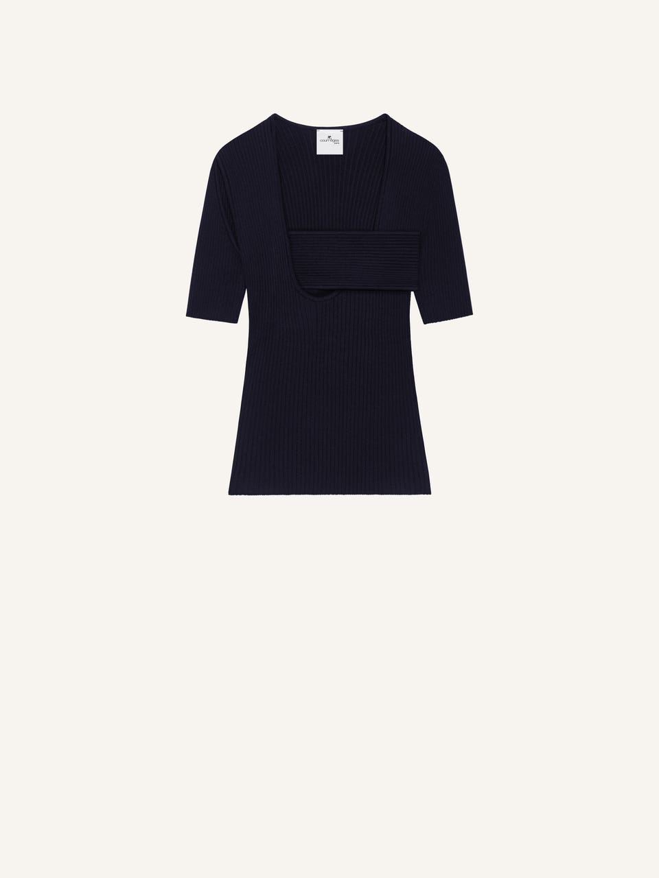 courrèges PULL INFINI MANCHES COURTES