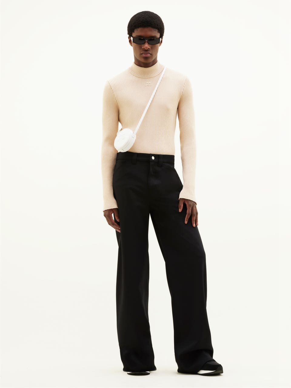 Courrèges PULL RÉÉDITION COL MONTANT