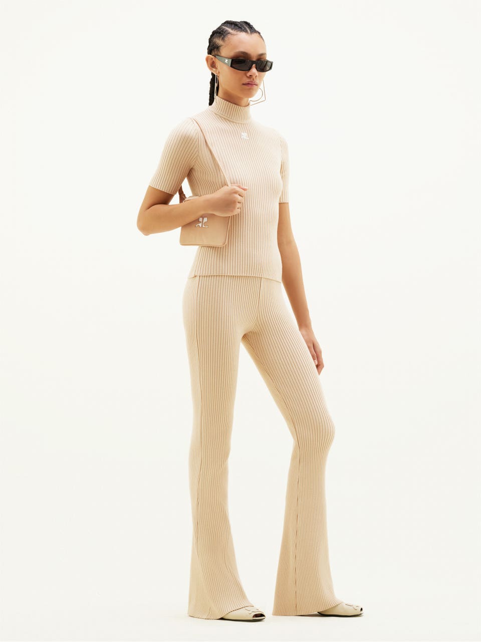 Courrèges PULL RÉÉDITION MANCHES COURTES