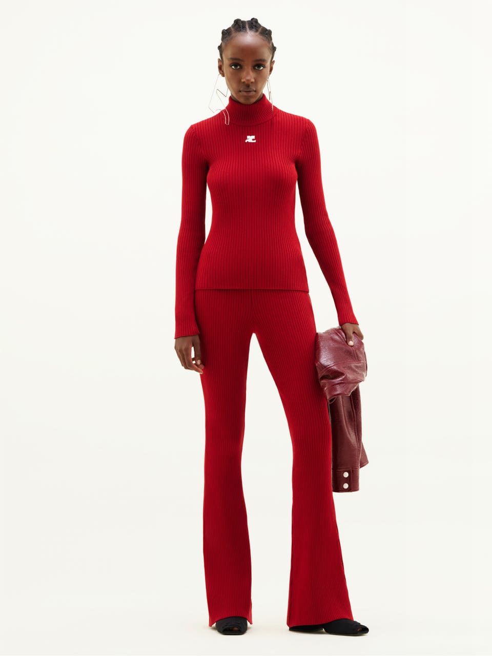 Courrèges PULL RÉÉDITION MANCHES LONGUES