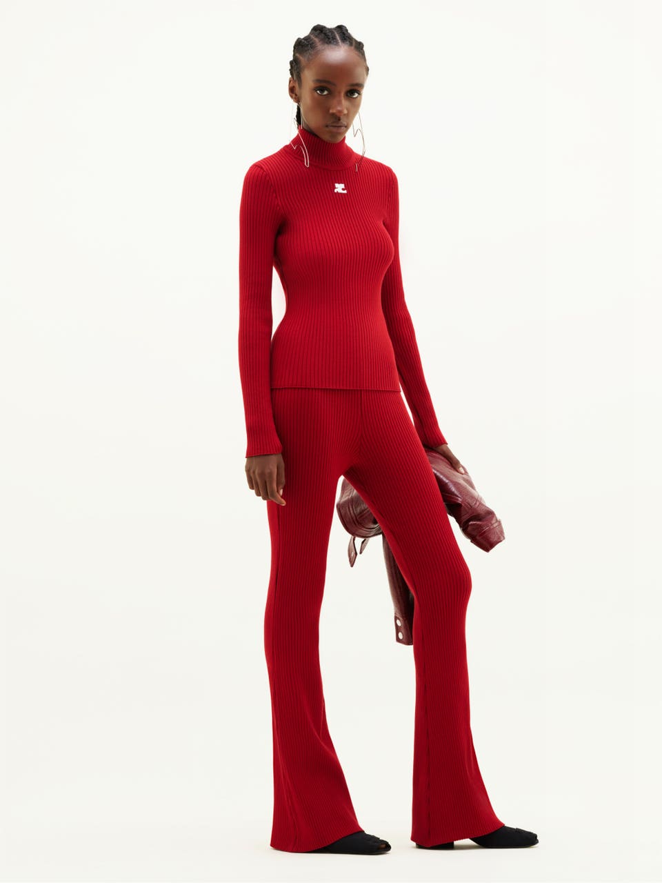 Courrèges PULL RÉÉDITION MANCHES LONGUES