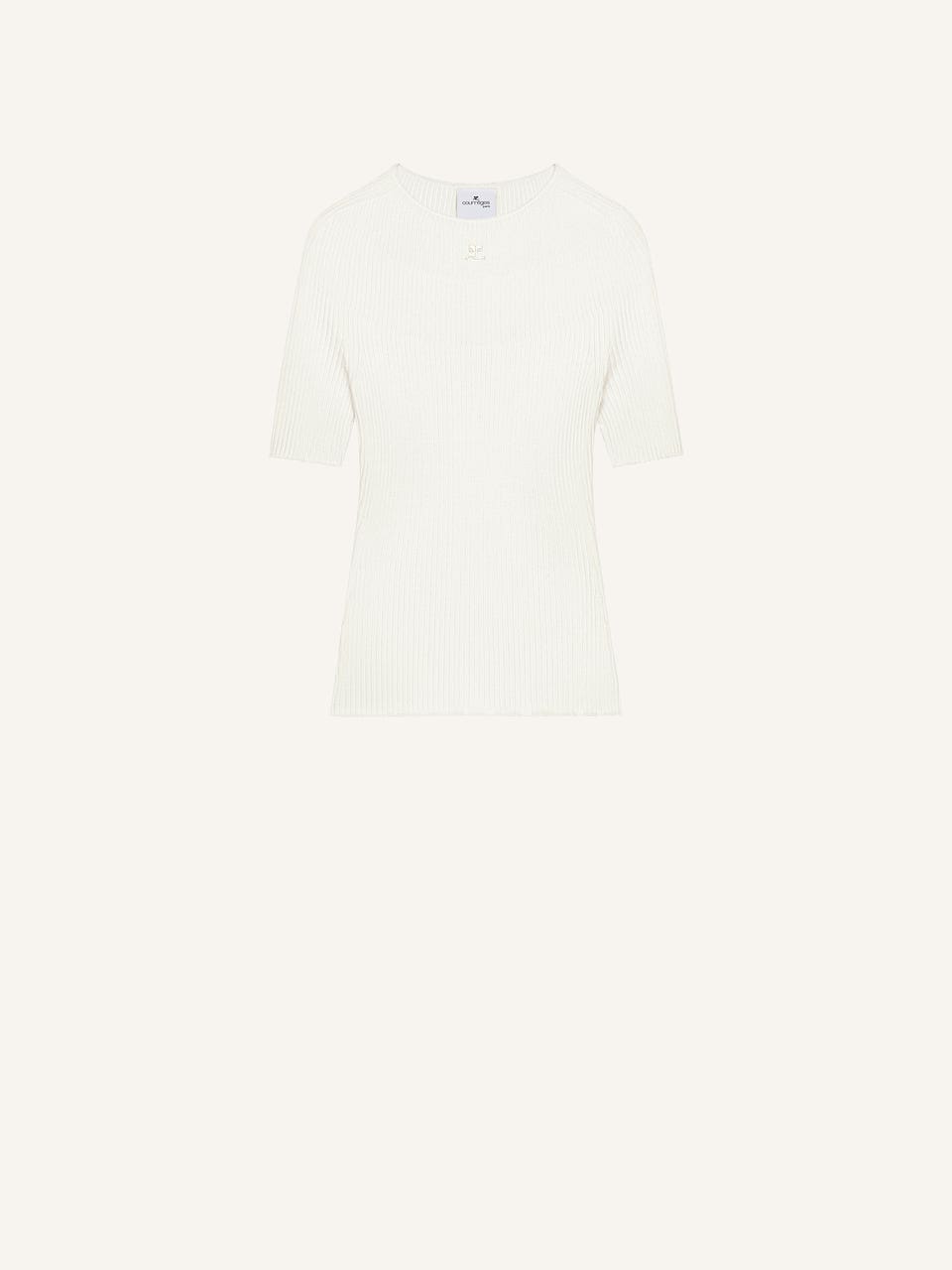 courrèges PULL SOLAR MANCHES COURTES