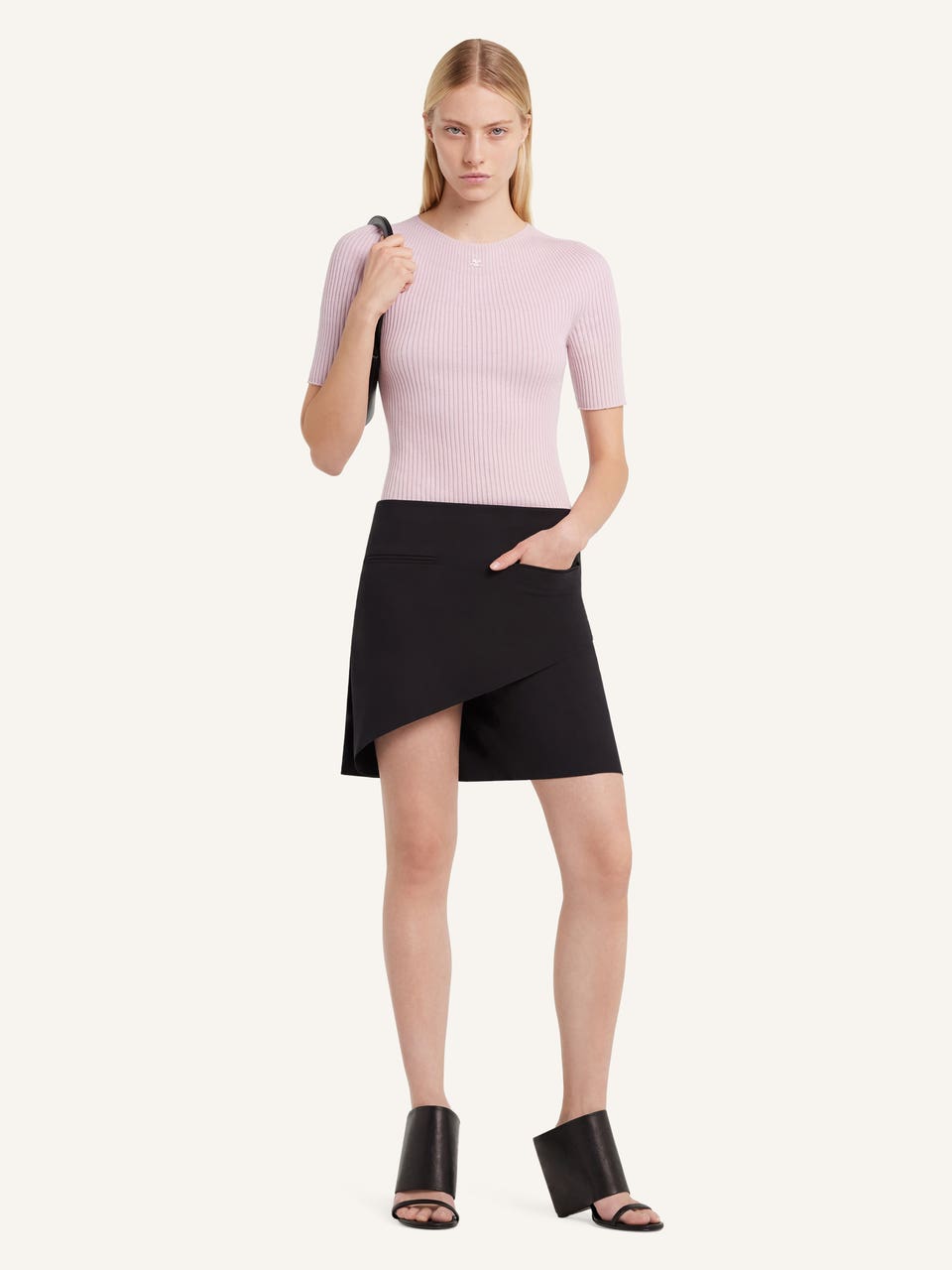 Courrèges PULL SOLAR MANCHES COURTES