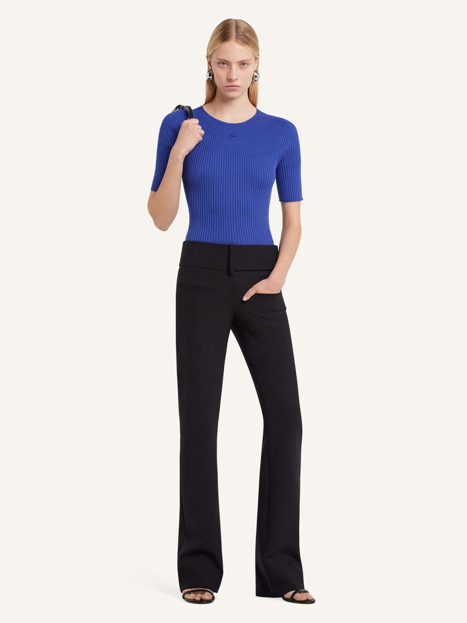 Courrèges PULL SOLAR MANCHES COURTES