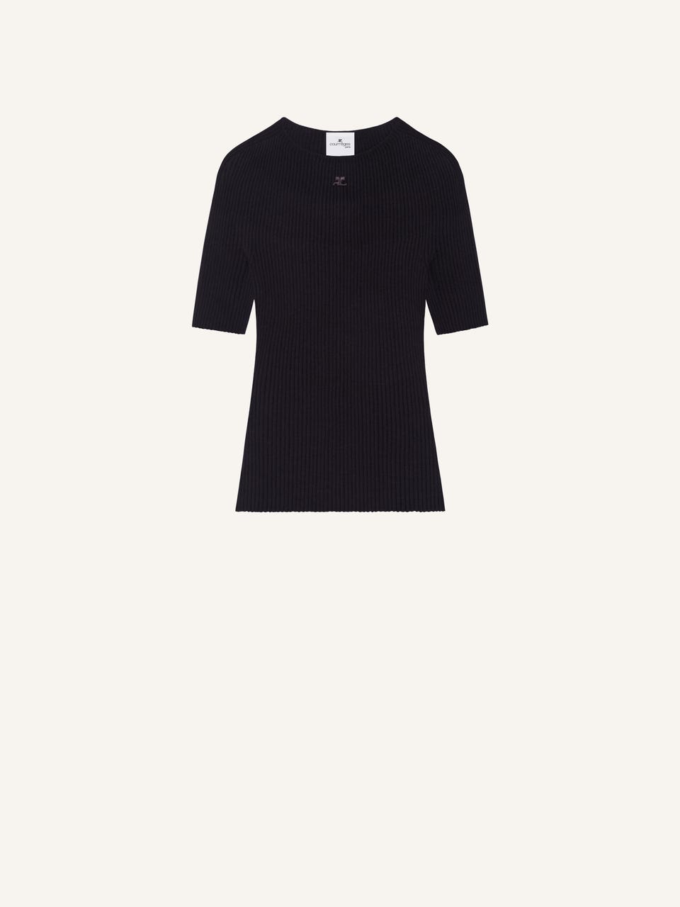 courrèges PULL SOLAR MANCHES COURTES