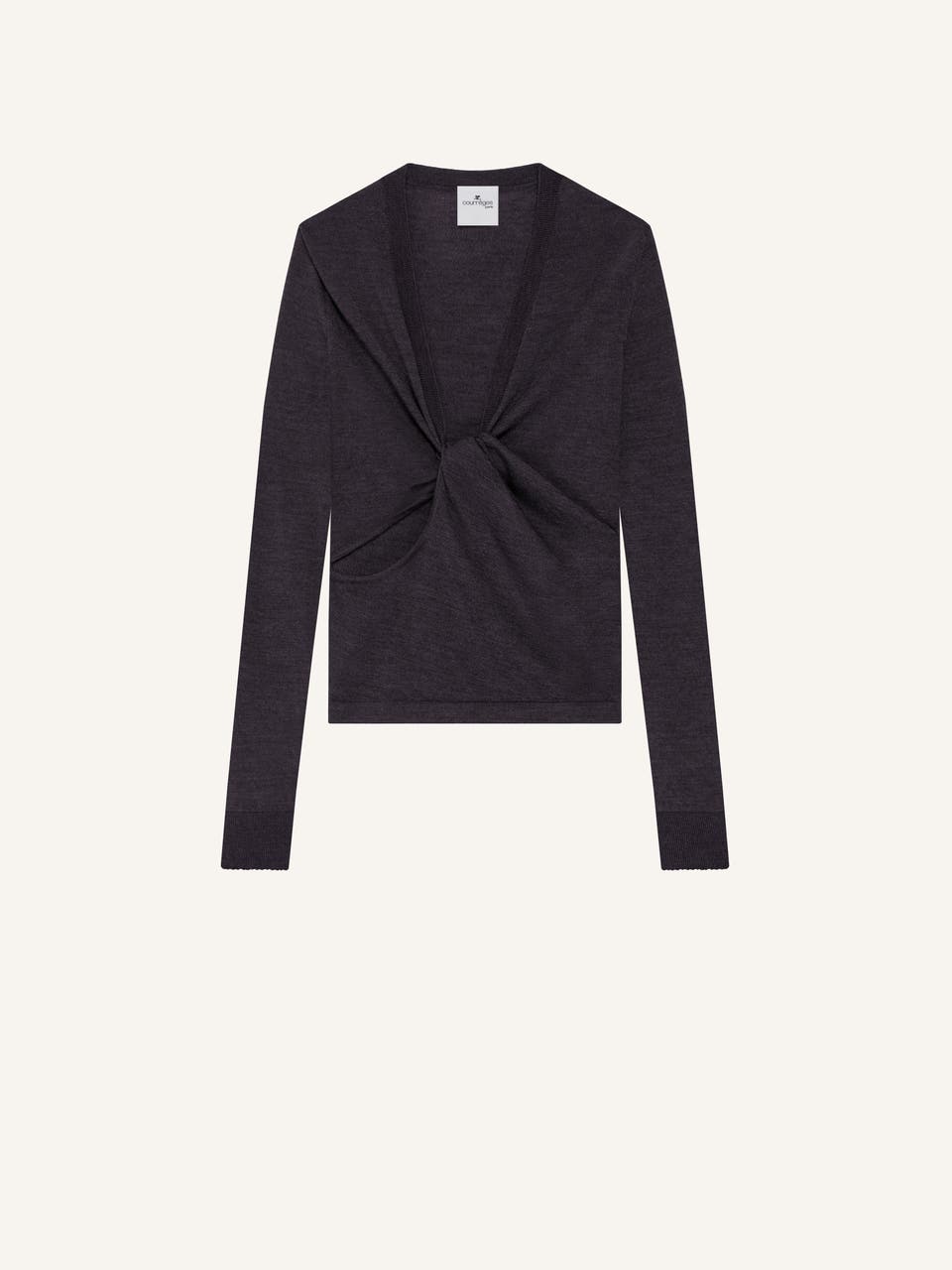 courrèges PULL TWIST EN MAILLE