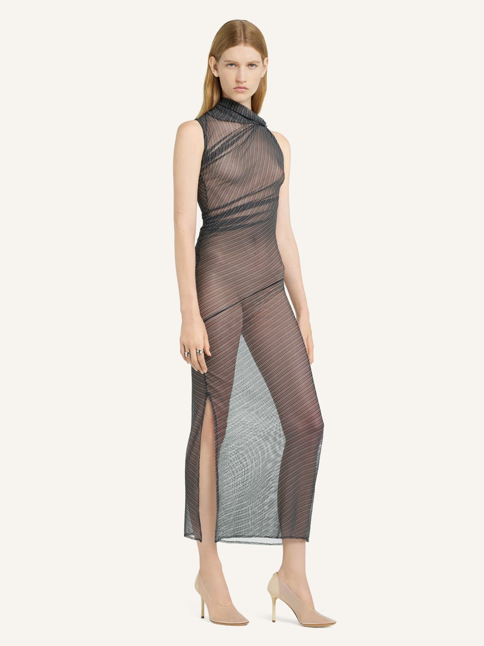 Courrèges ROBE DRAPÉE EN MESH