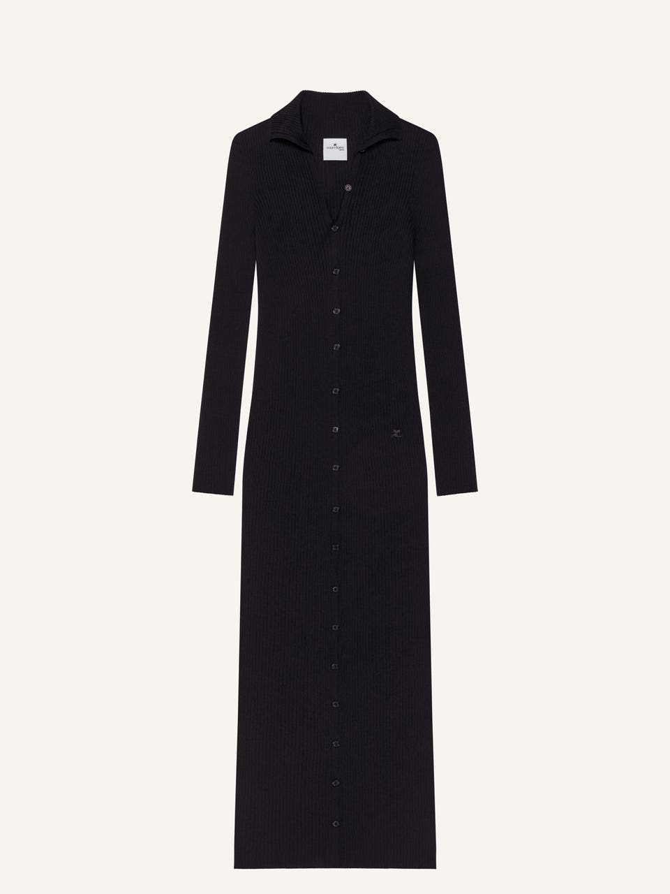 courrèges ROBE LONGUE CARDIGAN